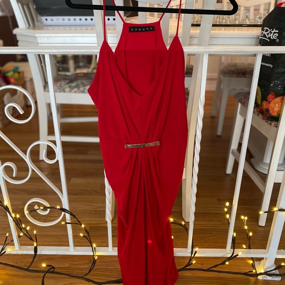 Red Cocktail Dress - Picture 4 of 4